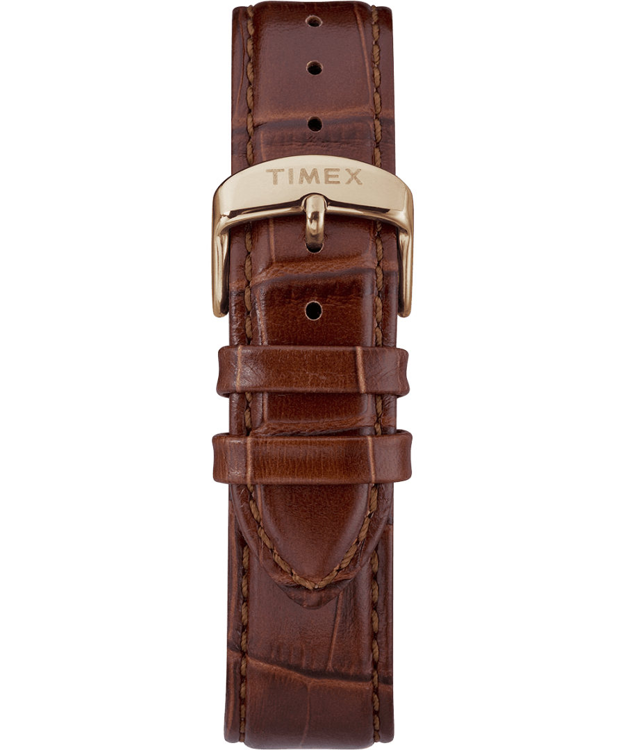 Waterbury Mm Classic Chrono Leather Strap Watch Timex