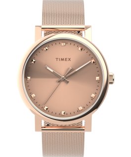 timex rose gold watches for ladies