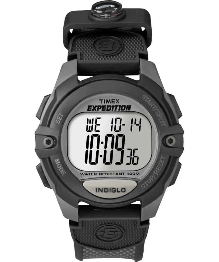 Expedition Chrono Alarm Timer 41mm Fabric Strap Watch Gray/Black large