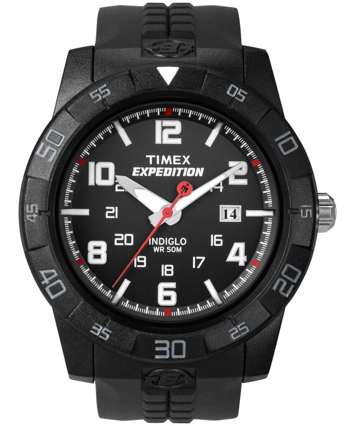 Expedition Rugged Core Analog 43mm Resin Strap Watch Black large
