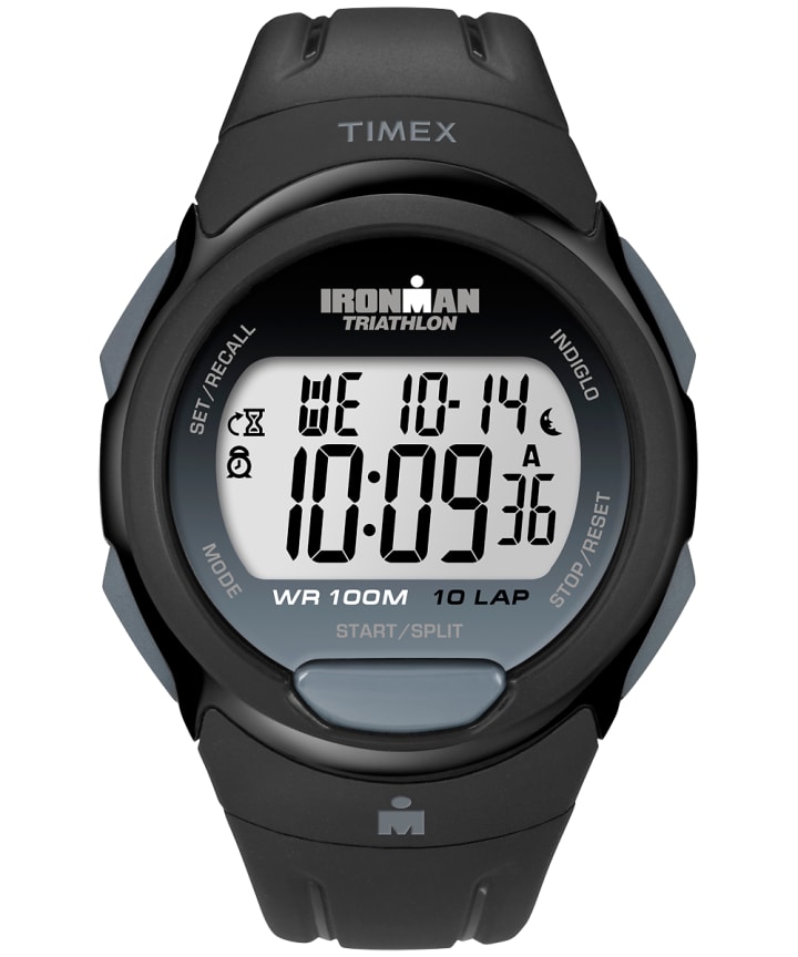 IRONMAN Essential 10 Full-Size Resin Strap Watch Black large