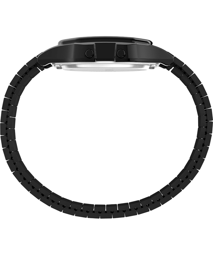 Timex T80 34mm Stainless Steel Expansion Band Watch Black large