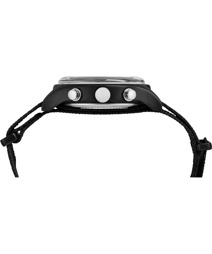 Zegarek MK1 z chronografem, kopertą aluminiową 40 mm i materiałowym paskiem Black large