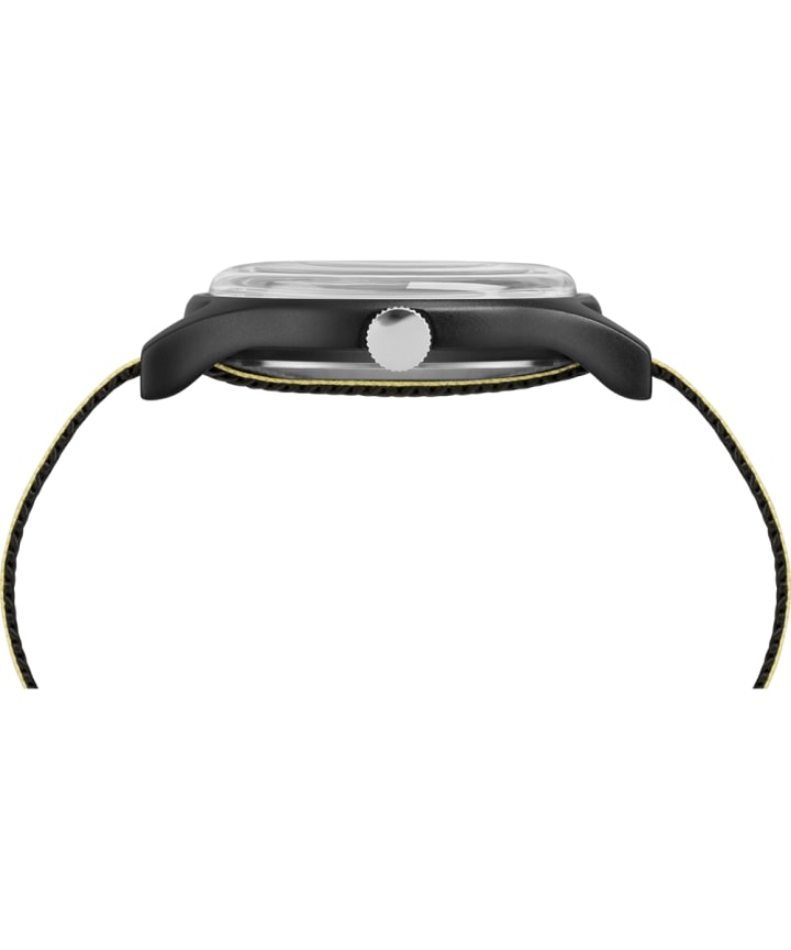 MK1 Aluminum 40mm Reflective Fabric Watch Black large