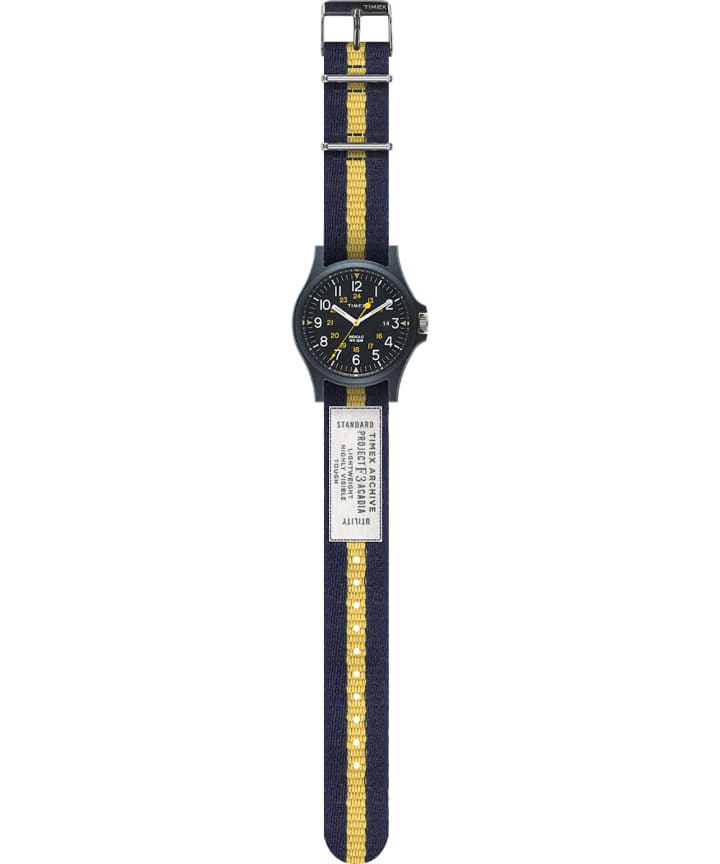 Acadia 40mm Fabric Strap Watch Blue large