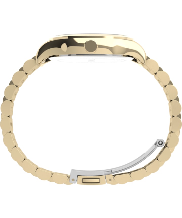 Waterbury Traditional 34mm Stainless Steel Bracelet Watch Gold-Tone/White large