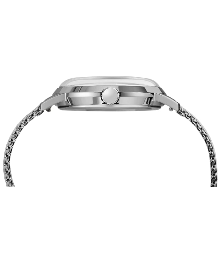 Timex x Todd Snyder Beekman 40mm Stainless Steel Mesh Band Watch Stainless-Steel/Cream large