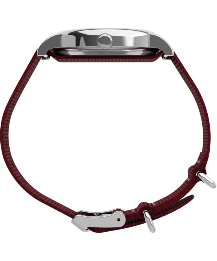 Timex x Space Snoopy - Weekender 38mm Fabric Strap Watch Silver-Tone/Red/Blue large