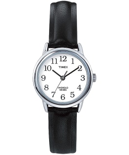 Easy Reader 25mm Leather Watch Silver-Tone/Black/White large