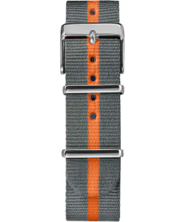 Weekender Stripe 38mm Nylon Strap Watch Silver-Tone/Gray large