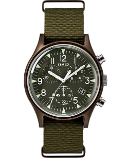 MK1 Aluminum Chronograph 40mm Nylon Strap Watch Green large