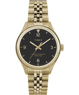 Waterbury Classic 34mm Watch Stainless Steel Gold-Tone/Black large