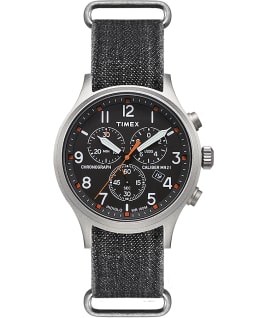 Allied Chronograph 42mm Denim Strap Watch  large