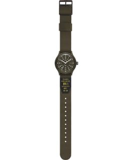 MK1 Military 36mm Grosgrain Strap Watch Black/Green large