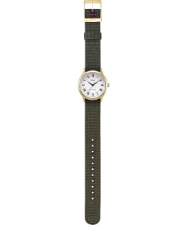 Whitney Avenue 36mm Reversible Grosgrain Strap Watch-1 Gold-Tone/White large
