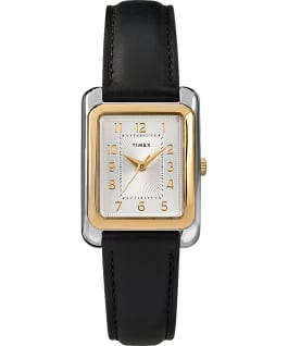 Meriden 25mm Leather Strap Watch Two-Tone/Black large