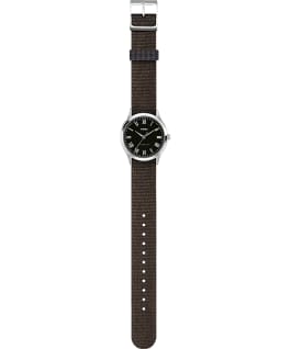 Whitney Avenue 38mm Reversible Fabric Strap Watch Stainless-Steel/Black large