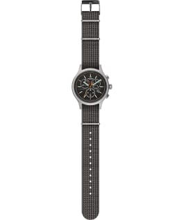 Archive Allied Chronograph 42mm Fabric Strap Watch Silver-Tone/Gray/Black large