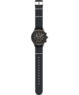 Archive Allied Chronograph 42mm Fabric Strap Watch Black/Gray large