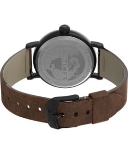 Standard 40mm Leather Strap Watch Black/Brown/Black large
