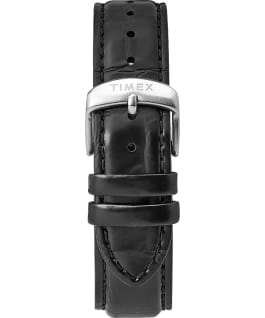 Montre automatique Waterbury Traditional 42&nbsp;mm Bracelet en cuir Acier inoxydable/Noir large
