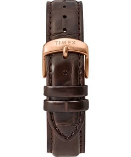 Waterbury Classic Automatic 40mm Leather Strap Watch Rose-Gold-Tone/Brown/Black large