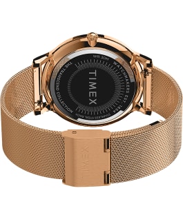 Transcend 38mm Stainless Steel Mesh Band Watch Rose-Gold-Tone/Pink large