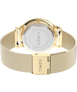 Transcend Multifunction 38mm Stainless Steel Mesh Band Watch Gold-Tone/White large
