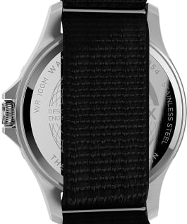 Navi XL 41mm Fabric Slip Thru Strap Watch Stainless-Steel/Black large