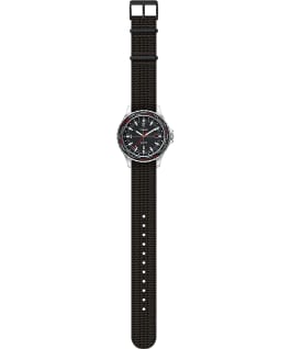 Navi World Time 38mm Fabric Strap Watch Stainless-Steel/Black large