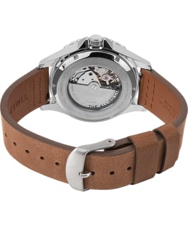 Navi XL Automatic 41mm Leather Strap Watch Stainless-Steel/Brown/Green large
