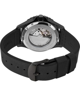 Navi XL Automatic 41mm Leather Strap Watch Stainless-Steel/Black/Black large