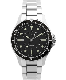 Navi XL&nbsp;41mm Stainless Steel Bracelet Watch Stainless-Steel/Black large