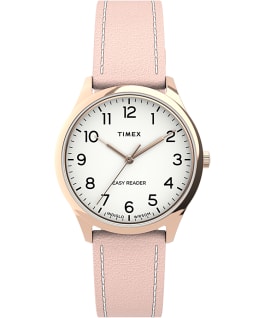 Easy Reader Gen1 32mm Leather Strap Watch Rose-Gold-Tone/Pink/White large
