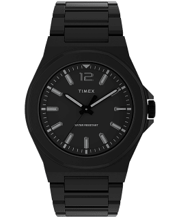 Essex Avenue Thin 40mm Stainless Steel Bracelet Watch Black large