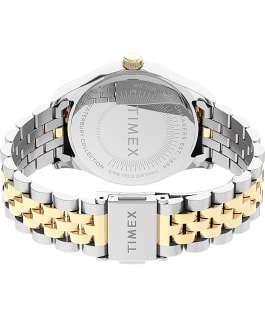 Waterbury Legacy with Crystals 34mm Stainless Steel Bracelet Watch Two-Tone/Silver-Tone large