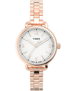 timex rose gold women's watch tw000w208
