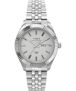 Waterbury Legacy Boyfriend 36mm Stainless Steel Bracelet Watch Stainless-Steel/White large