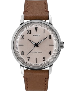 Q Timex 1978 Reissue Day Date 37mm Leather Strap Watch - Timex EU
