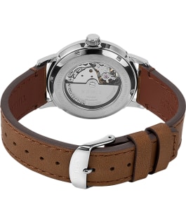Marlin Automatic California Dial 40mm Leather Strap Watch Stainless-Steel/Brown/Natural large