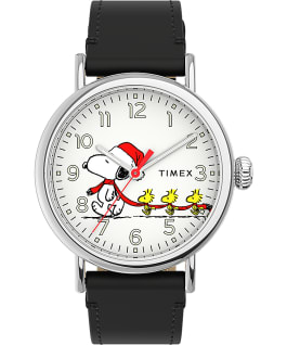 Timex Standard x Peanuts Featuring Snoopy Christmas Silver-Tone/Black/White large