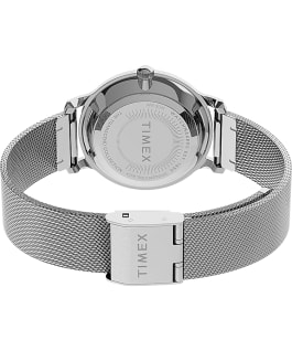 Transcend 31mm Stainless Steel Mesh Band Watch Silver-Tone/Stainless-Steel/White large