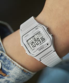 Timex T80 34mm Stainless Steel Expansion Band Watch Blue-Tone large