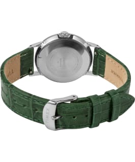 Marlin Hand Wound California Dial 34mm Leather Strap Watch Stainless-Steel/Green/White large