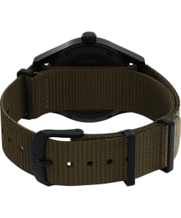Expedition North Field Post Solar 36mm Recycled Fabric Strap Watch IP-Black/Tan/Black large