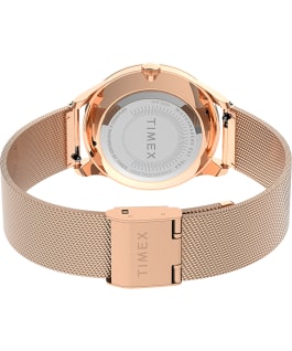 Celestial Opulence 32mm Stainless Steel Mesh Band Watch Rose-Gold-Tone/White large