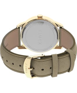 Easy Reader 38mm Leather Strap Watch Gold-Tone/Cream large