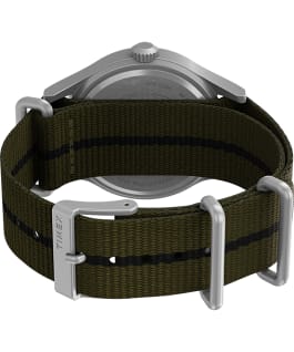 Expedition Sierra 40mm Fabric Strap Watch IP-Steel/Green large