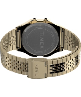 Timex T80 34mm Stainless Steel Bracelet Watch Orange/Gold-Tone large