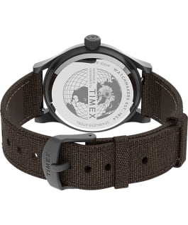 Expedition Sierra 41mm Leather Strap Watch Stainless-Steel/Brown large